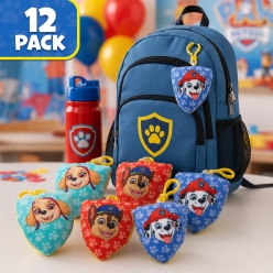 Paw Patrol Plush Cute Backpack Clips-12Pk
